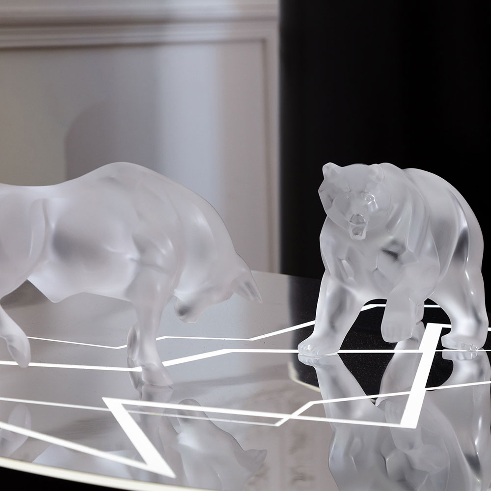 Lalique Bear Sculpture, Clear
